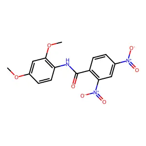 N-(2,4-dimethoxyphenyl)-2,4-dinitrobenzamide structure