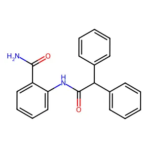 2-[(Diphenylacetyl)amino]benzamide structure