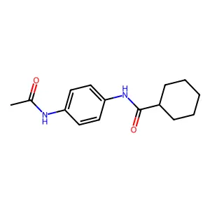 N-(4-acetamidophenyl)cyclohexanecarboxamide structure