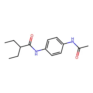 N-(4-acetamidophenyl)-2-ethylbutanamide structure