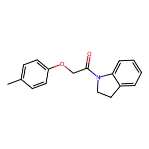 1-[(4-Methylphenoxy)acetyl]indoline structure