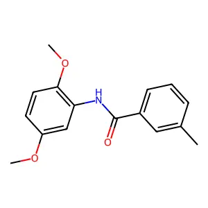 N-(2,5-dimethoxyphenyl)-3-methylbenzamide structure