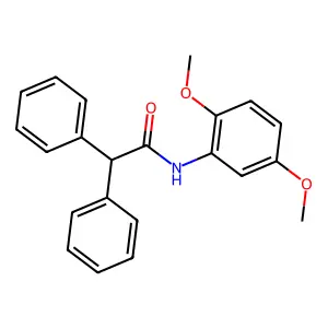 N-(2,5-dimethoxyphenyl)-2,2-diphenylacetamide structure