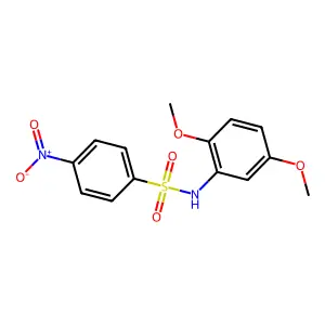 N-(2,5-dimethoxyphenyl)-4-nitrobenzenesulfonamide structure