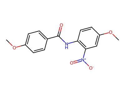 4-methoxy-N-(4-methoxy-2-nitrophenyl)benzamide structure