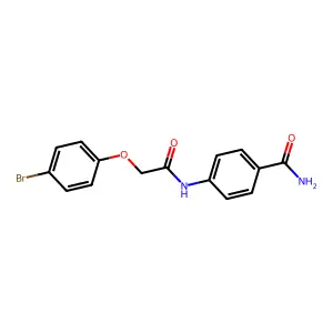 4-{[(4-Bromophenoxy)acetyl]amino}benzamide structure