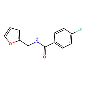 4-fluoro-N-(furan-2-ylmethyl)benzamide structure