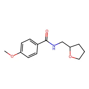 Benzamide, N-tetrahydrofurfuryl-4-methoxy- structure