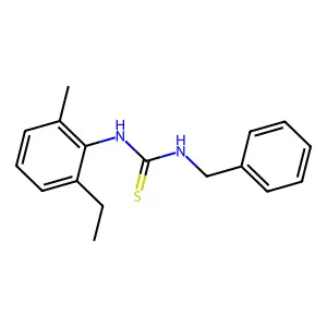 1-Benzyl-3-(2-ethyl-6-methylphenyl)thiourea structure