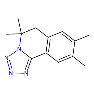 5,5,8,9-tetramethyl-6H-tetrazolo[5,1-a]isoquinoline structure