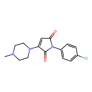 1-(4-Chlorophenyl)-3-(4-methylpiperazin-1-yl)pyrrole-2,5-dione structure