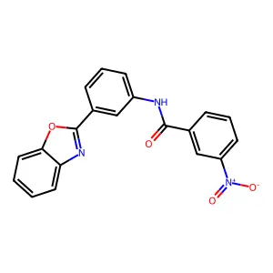 N-[3-(1,3-benzoxazol-2-yl)phenyl]-3-nitrobenzamide structure