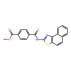 Methyl 4-(naphtho[1,2-d]thiazol-2-ylcarbamoyl)benzoate structure