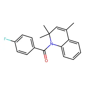 1-(4-Fluorobenzoyl)-2,2,4-trimethyl-1,2-dihydroquinoline structure