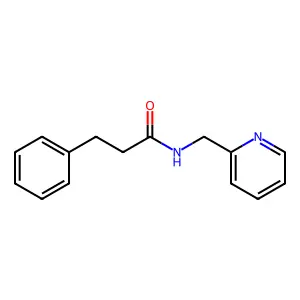 3-phenyl-N-(pyridin-2-ylmethyl)propanamide structure