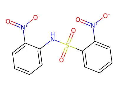 2-nitro-N-(2-nitrophenyl)benzenesulfonamide structure