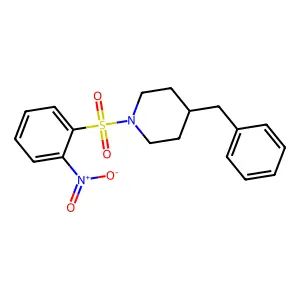4-Benzyl-1-(2-nitrophenyl)sulfonylpiperidine structure