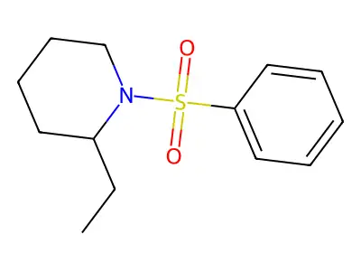 2-Ethyl-1-(phenylsulfonyl)piperidine structure
