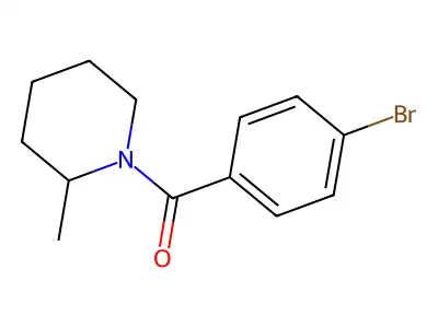 1-(4-Bromobenzoyl)-2-methylpiperidine structure