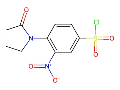 3-Nitro-4-(2-oxopyrrolidin-1-yl)benzenesulfonyl chloride structure