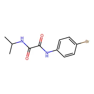 N-(4-bromophenyl)-N'-propan-2-yloxamide structure