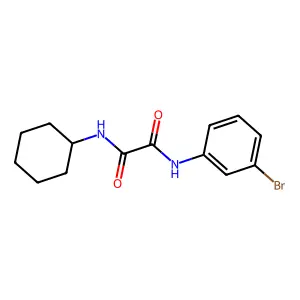 N~1~-(3-bromophenyl)-N~2~-cyclohexylethanediamide structure