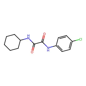 N'-(4-chlorophenyl)-N-cyclohexyloxamide structure