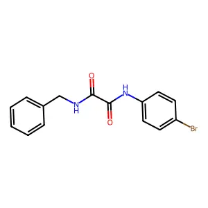 N-benzyl-N'-(4-bromophenyl)oxamide structure