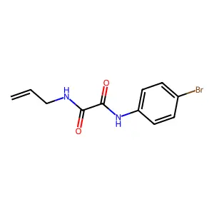 N'-(4-bromophenyl)-N-prop-2-enyloxamide structure