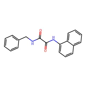 N1-1-naphthalenyl-N2-(phenylmethyl)-Ethanediamide structure