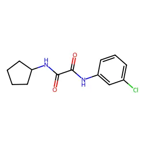 N~1~-(3-chlorophenyl)-N~2~-cyclopentylethanediamide structure