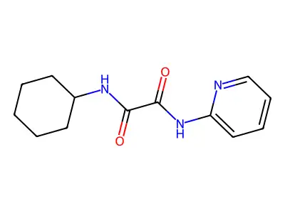 N-cyclohexyl-N'-pyridin-2-yloxamide structure