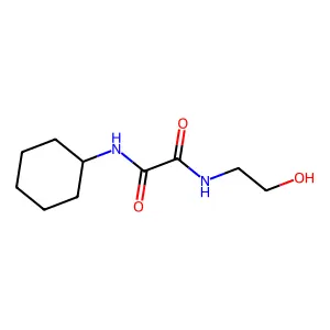 N-cyclohexyl-N'-(2-hydroxyethyl)ethanediamide structure