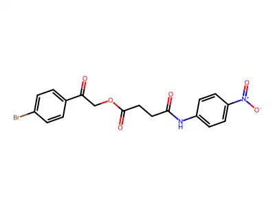 2-(4-Bromophenyl)-2-oxoethyl 4-{4-nitroanilino}-4-oxobutanoate structure