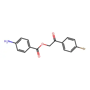2-(4-Bromophenyl)-2-oxoethyl 4-aminobenzoate structure