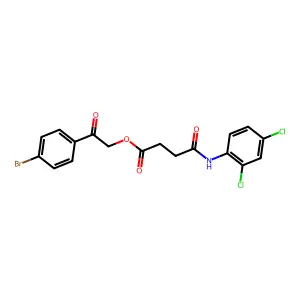 2-(4-Bromophenyl)-2-oxoethyl 4-(2,4-dichloroanilino)-4-oxobutanoate structure