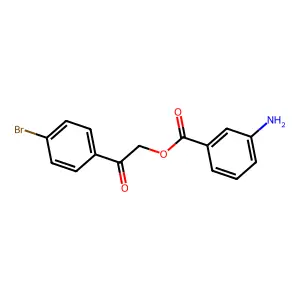 2-(4-Bromophenyl)-2-oxoethyl 3-aminobenzoate structure