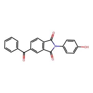 5-Benzoyl-2-(4-hydroxyphenyl)isoindole-1,3-dione structure