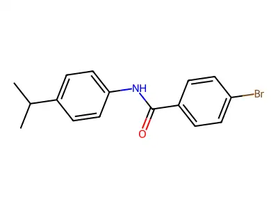 4-溴-N-(4-异丙基苯基)苯甲酰胺 structure