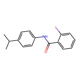 2-iodo-N-(4-propan-2-ylphenyl)benzamide structure