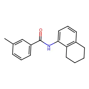 3-methyl-N-(5,6,7,8-tetrahydronaphthalen-1-yl)benzamide structure