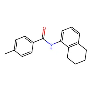 4-methyl-N-(5,6,7,8-tetrahydronaphthalen-1-yl)benzamide structure