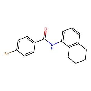 4-bromo-N-(5,6,7,8-tetrahydronaphthalen-1-yl)benzamide structure