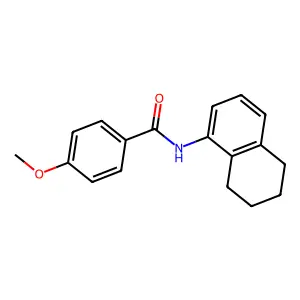 4-methoxy-N-(5,6,7,8-tetrahydronaphthalen-1-yl)benzamide structure