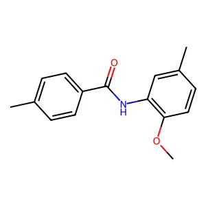 N-(2-methoxy-5-methylphenyl)-4-methylbenzamide structure