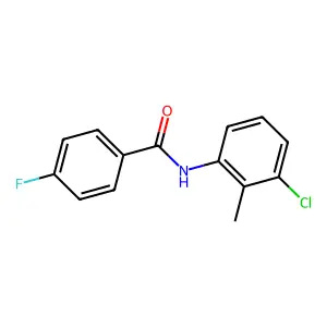 N-(3-chloro-2-methylphenyl)-4-fluorobenzamide structure
