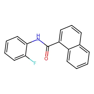 N-(2-fluorophenyl)naphthalene-1-carboxamide structure