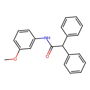 N-(3-methoxyphenyl)-2,2-diphenylacetamide structure