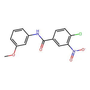 4-chloro-N-(3-methoxyphenyl)-3-nitrobenzamide structure