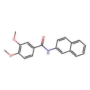 3,4-dimethoxy-N-naphthalen-2-ylbenzamide structure